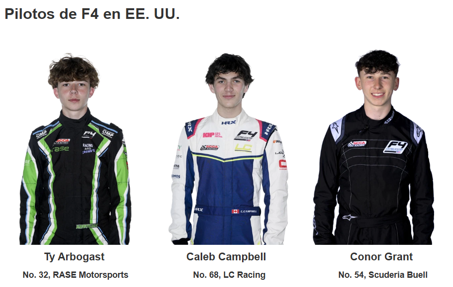 Clemente Huerta tendrá intenso fin de semana... Fórmula 4 de EE.UU en New Jersey. 3 image 3