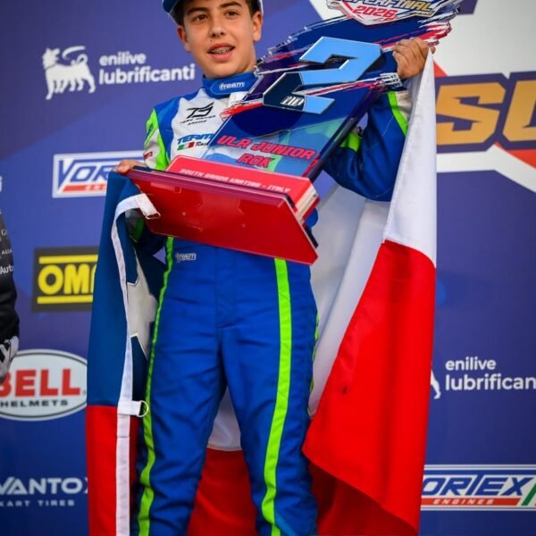 Izko Alonso hace historia en Europa: Se consagró subcampeón mundial de karting de la ROK Cup Superfinal 2026 en Italia