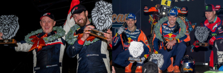 LATEGAN/CUMMINGS VICTORIOSOS EN AUTOS AL PRIMER MOMENTORALLY SAFARI, SANDERS DOMINA LAS MOTOS.