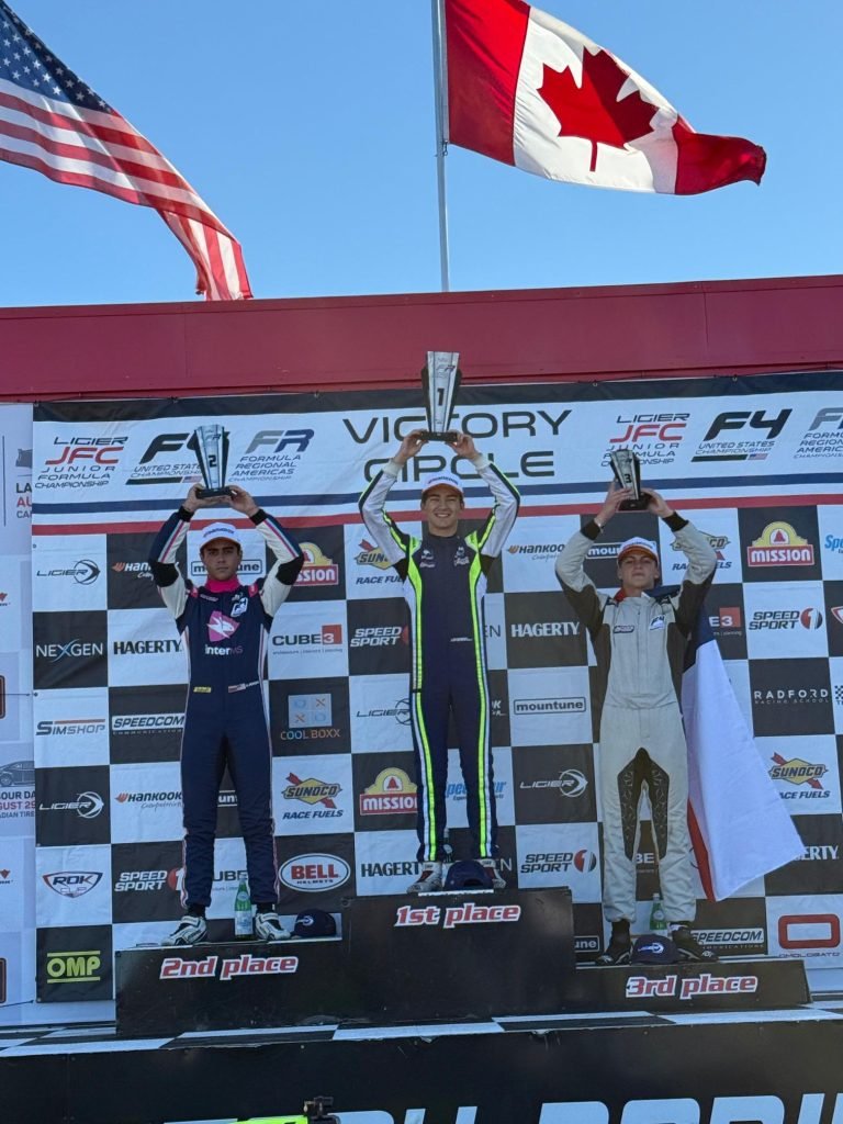 Clemente Huerta se ausenta de Carrera 3 y es 5° en Ranking de la F4 de USA.