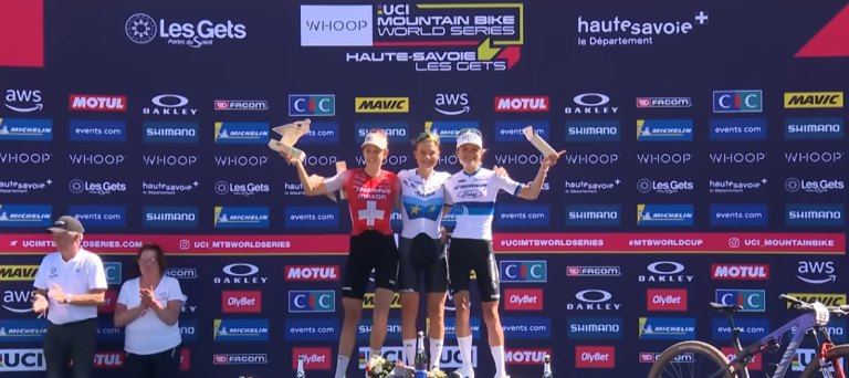 En los Alpes franceses Catalina Vidaurre del Team JAC volvió a correr en la máxima cita de la UCI Mountainbike World Cup Xco.