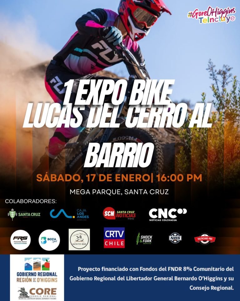 Lucas Vergara en Expo Bike en Santa Cruz 2026.-