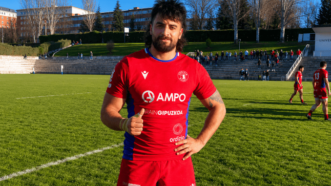 Franco Velarde renovó contrato en Ordizia Rugby para la temporada 2026-2027