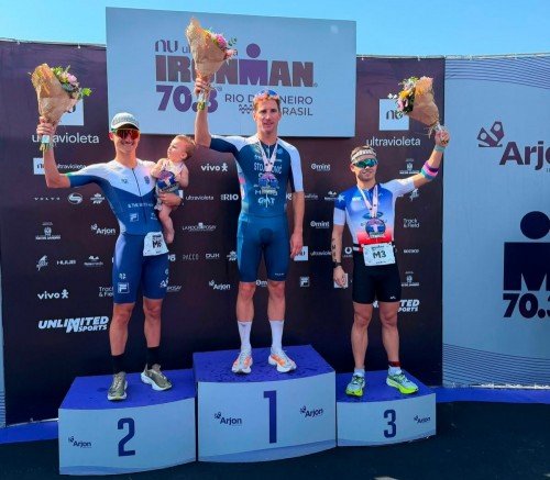 Martín Baeza brilla en Brasil con tercer lugar en el IRONMAN 70.3 Río de Janeiro