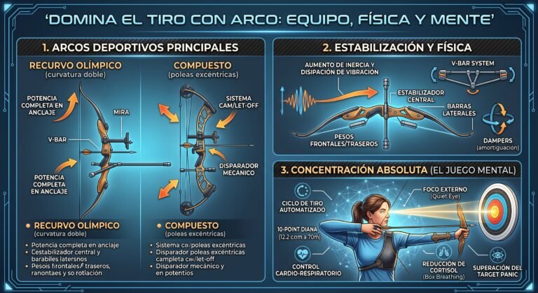 La Maestría del Tiro con Arco Deportivo: Equipamiento, Física y la Ciencia de la Concentración Absoluta